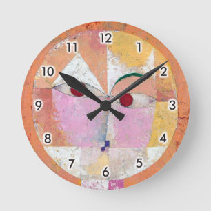 Senecio, Paul Klee Square Wall Clock