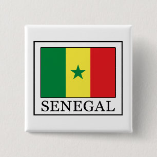 Senegal 15 Cm Square Badge