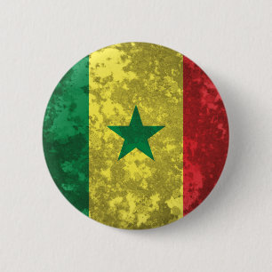 Senegal 6 Cm Round Badge