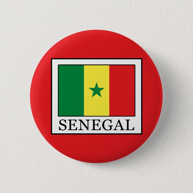 Senegal 6 Cm Round Badge (Front)