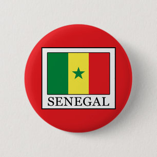 Senegal 6 Cm Round Badge