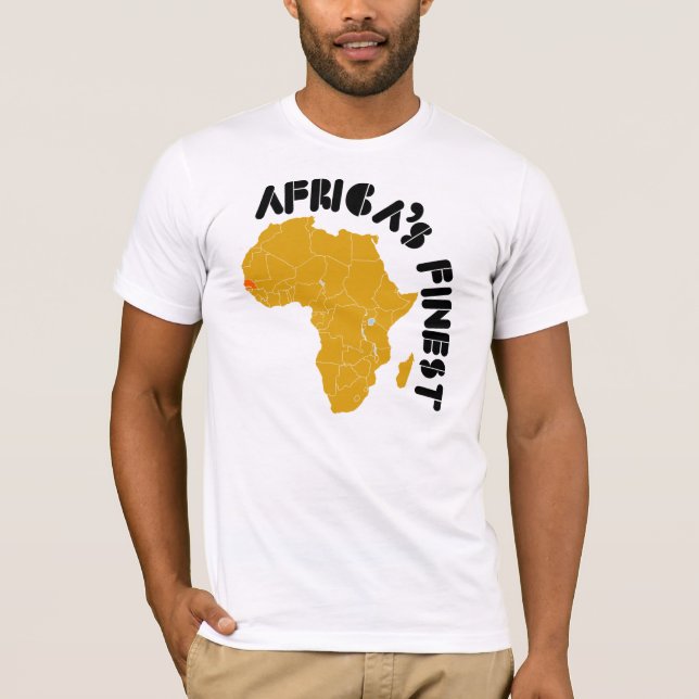 Senegal, Africa map design T-Shirt (Front)