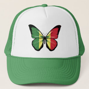Senegal Butterfly Flag Trucker Hat