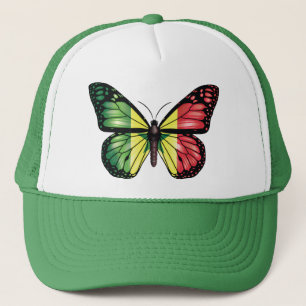 Senegal butterfly monarch flag trucker hat