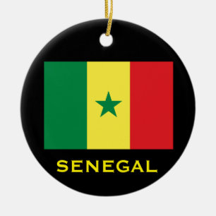 Senegal Circular Christmas Ornament
