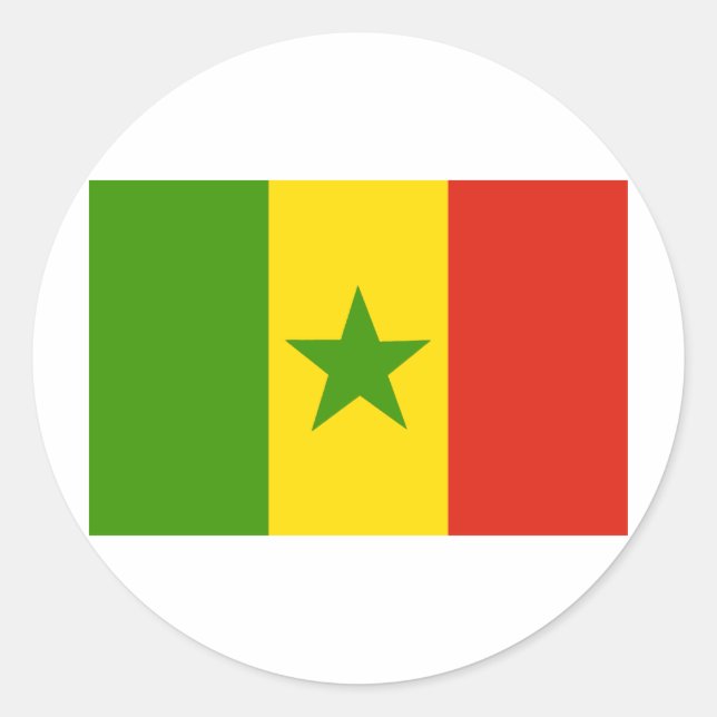 Senegal Classic Round Sticker (Front)