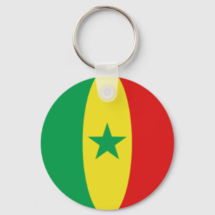 Senegal Fisheye Flag Keychain