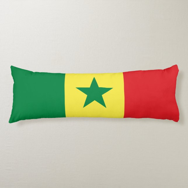 Senegal Flag Body Cushion (Front)