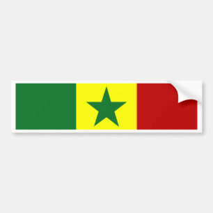 Senegal Flag Bumper Sticker