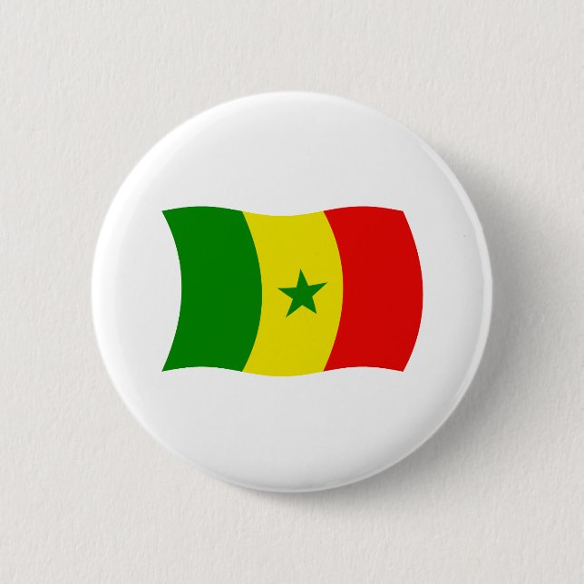 Senegal Flag Button (Front)