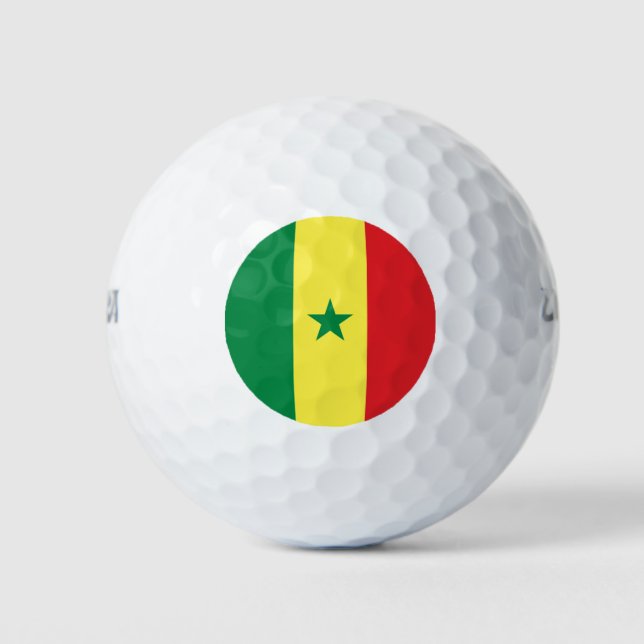 Senegal Flag Golf Balls (Front)
