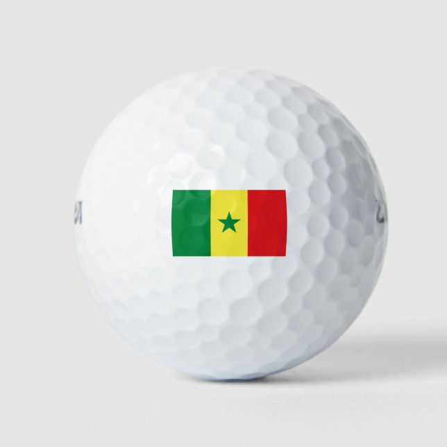 Senegal Flag Golf Balls (Front)