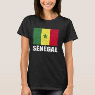 Sénégal Flag Grunge Vintage Souvenir Senegal T-Shirt
