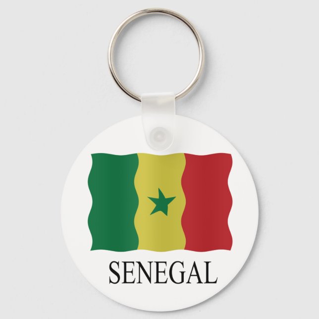 Senegal flag key ring (Front)