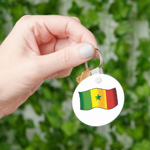 Senegal Flag Key Ring