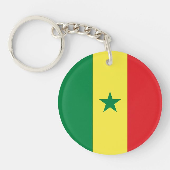 Senegal Flag Key Ring (Front)