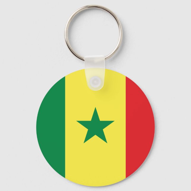 Senegal Flag Key Ring (Front)
