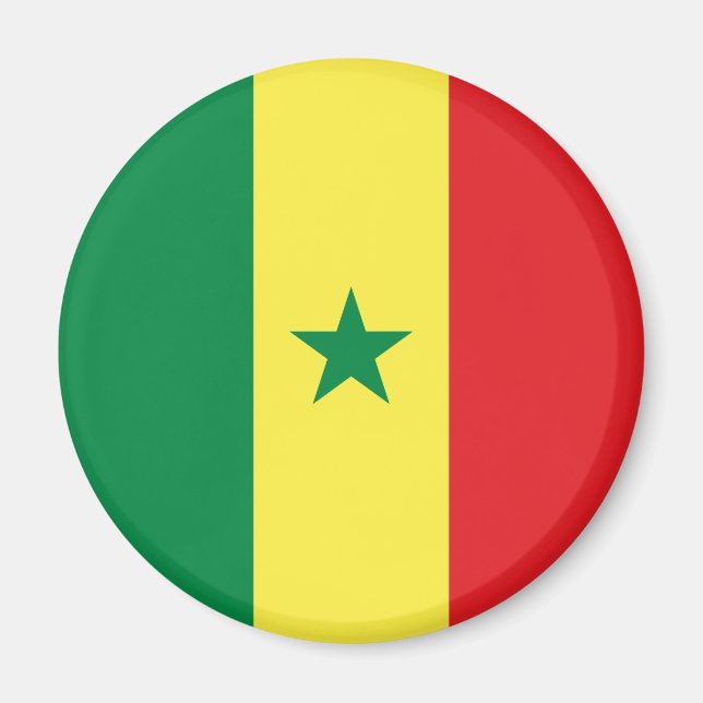 Senegal Flag Magnet (Front)