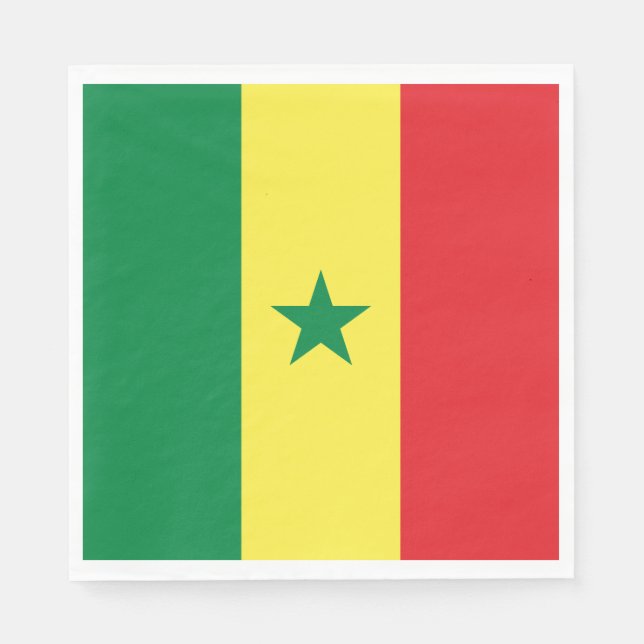 Senegal Flag Napkin (Front)