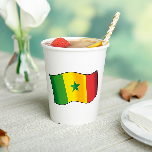 Senegal Flag Paper Cups (Creator Uploaded)
