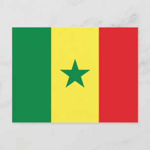 Senegal Flag Postcard