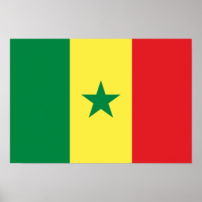 Senegal Flag Poster (Front)