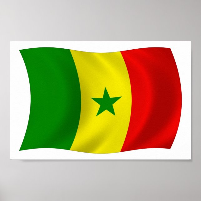 Senegal Flag Poster Print (Front)