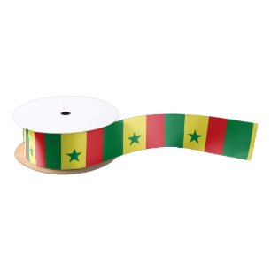Senegal Flag Satin Ribbon