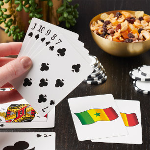 Senegal Flag Senegalese Pride Green Yellow Red Playing Cards