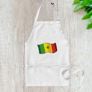 Senegal Flag Senegalese Pride Green Yellow Red Standard Apron
