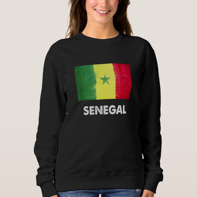 Senegal Flag  Senegalese Sweatshirt (Front)