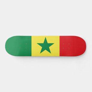 Senegal Flag Skateboard
