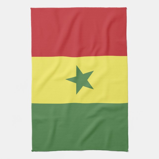 Senegal flag tea towel (Vertical)