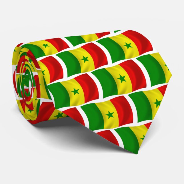 Senegal Flag Tie (Rolled)