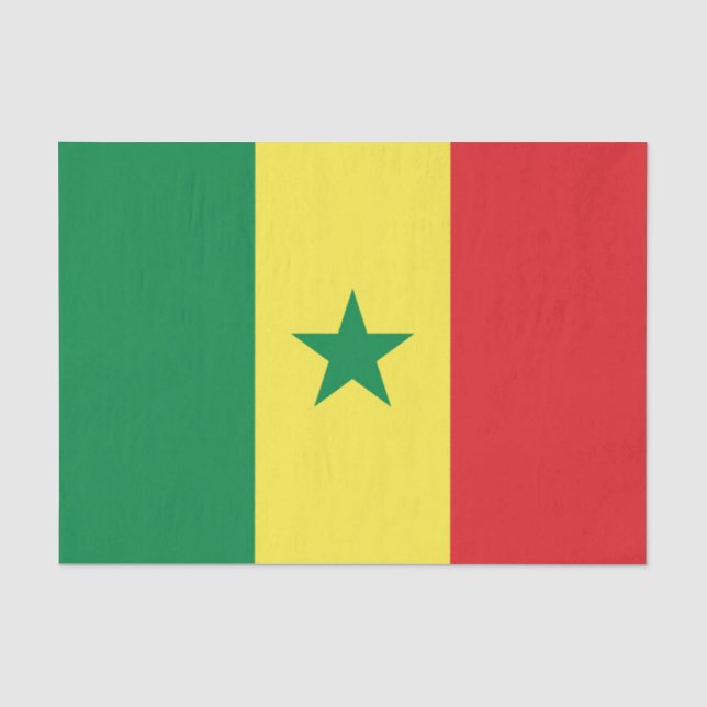 Senegal Flag Tissue Paper (Front)