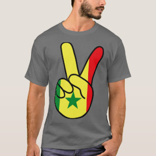Senegal Flag V Sign T-Shirt
