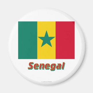 Senegal Flag with Name Magnet