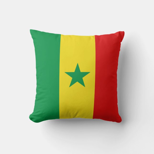 Senegal Flag x Flag Pillow (Front)