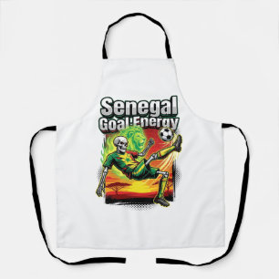Senegal Goal Energy Skeleton Striker Nations Creat Apron