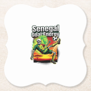 Senegal Goal Energy Skeleton Striker Nations Creat Paper Coaster