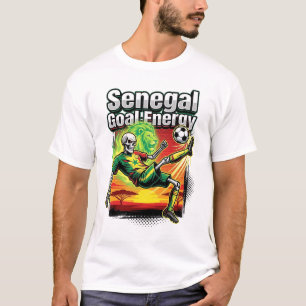 Senegal Goal Energy Skeleton Striker Nations Creat T-Shirt