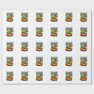 Senegal Goal Energy Skeleton Striker Nations Creat Wrapping Paper