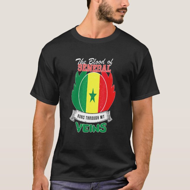 Senegal In My Veins T-Shirt (Front)