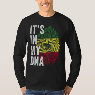 Senegal It's In My DNA Cute Senegalese Fingerprint T-Shirt