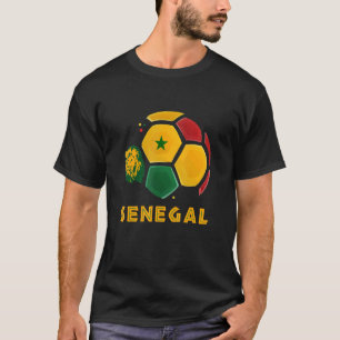 Senegal Lions Senegal Flag Football Soccer Fans T-Shirt