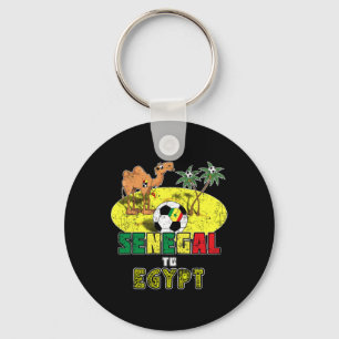 Senegal National Soccer Team To Egypt Retro  Key Ring
