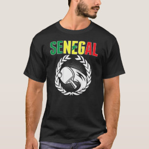 Senegal Ping Pong Support Senegalese Table Tennis T-Shirt