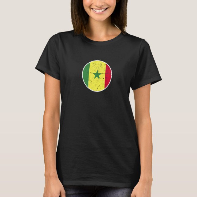 Senegal Proud Senegalese Flag   T-Shirt (Front)