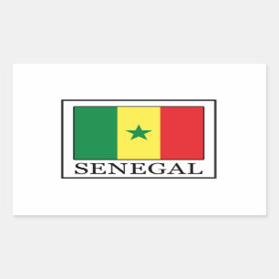 Senegal Rectangular Sticker
