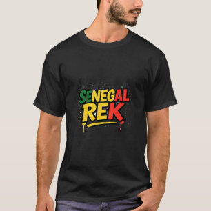 Senegal Rek Proud Senegalese Patriots Sunugal Wolo T-Shirt